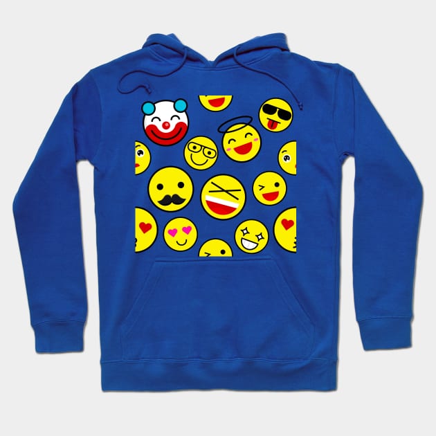 funny clown emojis happy face Hoodie by gossiprag